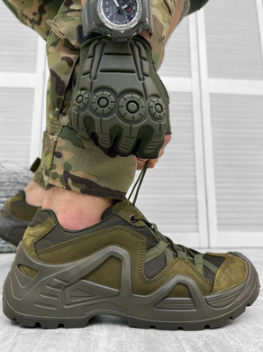 Мужские Кожаные Кроссовки Scooter с мембраной / Водонепроницаемая обувь олива размер 42 14746bls-42 фото