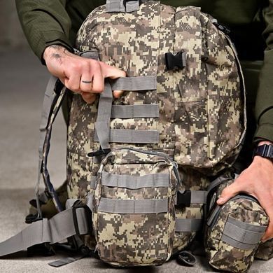 Тактический рюкзак Bresh 25 л с системой крепления Molle и липучкой пиксель 50x12,5x34 см buy93707bls фото