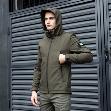 Куртка Pobedov Motive Softshell + Подарок шеврон Флаг Украины олива размер S OWku1 366khbls-S фото