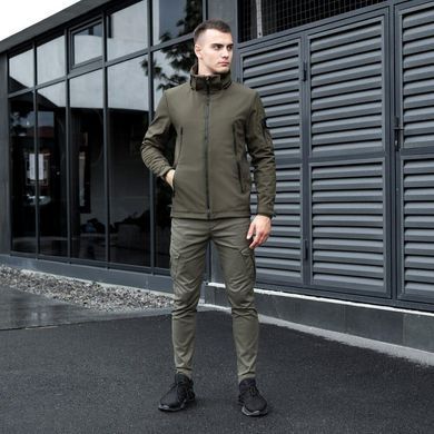 Куртка Pobedov Motive Softshell + Подарок шеврон Флаг Украины олива размер S OWku1 366khbls-S фото