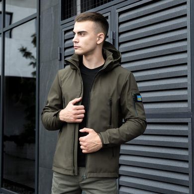 Куртка Pobedov Motive Softshell + Подарок шеврон Флаг Украины олива размер S OWku1 366khbls-S фото