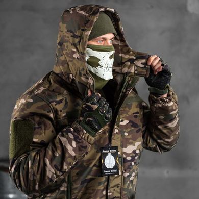 Зимний мужской костюм "Single Sword" на силиконе с атласной подкладкой / куртка + брюки мультикам размер S buy83227bls-S фото