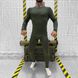 Мужская активная Термобелье Logos-Tac на флисе с Антибактериальной пропиткой / Теплосберегающий костюм Кофта + Леггинсы олива размер S 50767bls-S фото 1