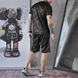 Чоловічий літній комплект Coolmax футболка + шорти чорний мультикам розмір S buy87300bls-S фото 3