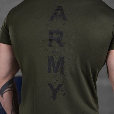 Мужская футболка "Army" CoolPass с сетчатыми вставками олива размер S buy85684bls-S фото