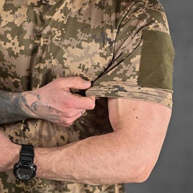 Потовідвідна футболка з липучками під шеврони піксель розмір L buy92079bls-L фото