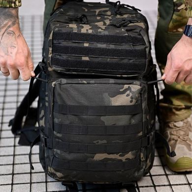Тактичний рюкзак Chemp 45 л з системою кріплення Molle та липучками мультикам buy93508bls фото