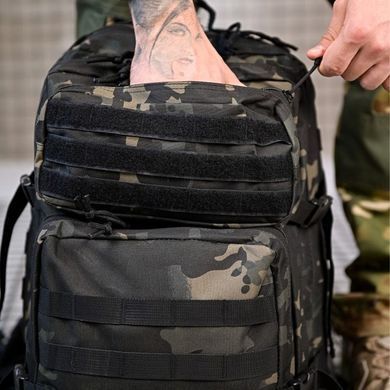 Тактичний рюкзак Chemp 45 л з системою кріплення Molle та липучками мультикам buy93508bls фото