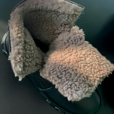 Утеплені Берці з натуральної шкіри з хутряною підкладкою / Зимові черевики у кольорі олива розмір 38 80013bls-38 фото
