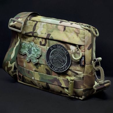 Тактична сумка Grand Tactic Cordura + Подарунок шеврони мультикам 25x18x5 см gt50429bls фото