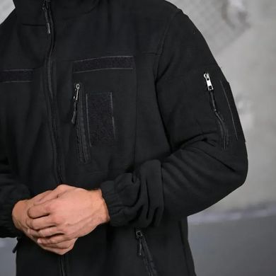 Флісова кофта Detroid з липучками під шеврони чорна розмір XL buy93229bls-XL фото