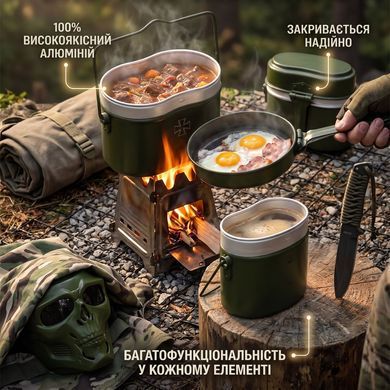 Казанок 3в1 Бундесвер Sturm 1,5 л олива buy96121bls фото