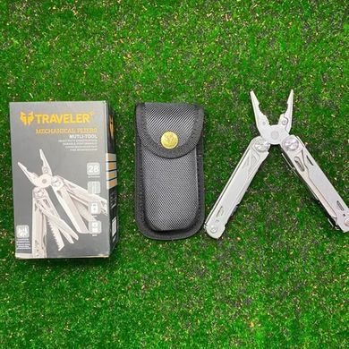 Мультитул Steel Hard Traveler с насадками для отвертки и чехлом серебристый 16,2 см buy87629bls фото