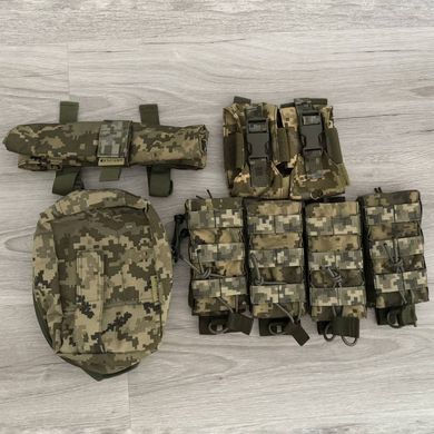 РПС с подсумками и креплением Molle / Разгрузочный пояс "Краш" Cordura 1000D пиксель размер L bkr909592bls-L фото