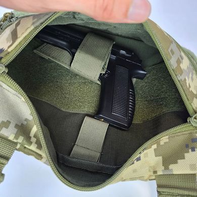 Тактична cумка через плече Cordura піксель 30х24 см ws55928bls фото