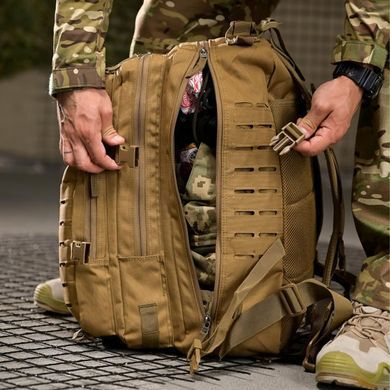 Тактичний рюкзак US Cooper Lasercut Large 40 л з системою кріплення Molle койот 50х30х32&nbsp;см buy97001bls фото