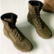 Утеплені Берці з натуральної шкіри з хутряною підкладкою / Зимові черевики у кольорі олива розмір 38 80013bls-38 фото 4