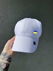 Бавовняна кепка з прапором України / Бейсболка біла розмір універсальний 9176541823bls фото