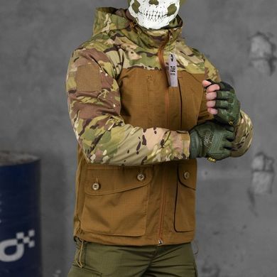 Чоловіча куртка демісезонна ріп-стоп "7.62 tactical combo" зі знімним капюшоном мультикам койот розмір S buy85815bls-S фото