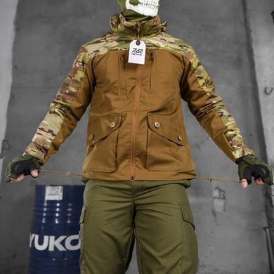 Чоловіча куртка демісезонна ріп-стоп "7.62 tactical combo" зі знімним капюшоном мультикам койот розмір S buy85815bls-S фото