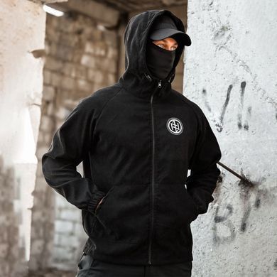 Кофта Born of War з принтом Viking чорна розмір S buy97492bls-S фото