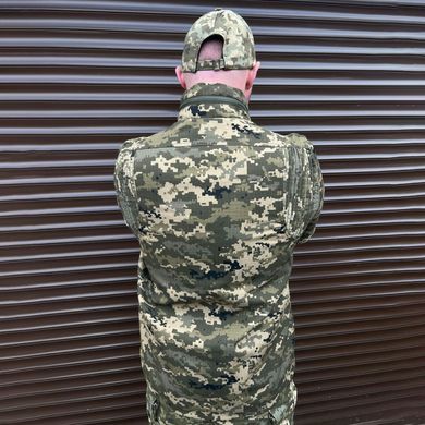 Статутний чоловічий Кітель із прихованим капюшоном / Польова форма ріп-стоп піксель розмір M bkrА-71bls-M фото