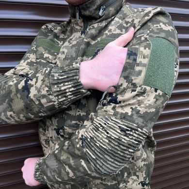 Уставный мужской Китель со скрытым капюшоном / Полевая форма рип-стоп пиксель размер M bkrА-71bls-M фото