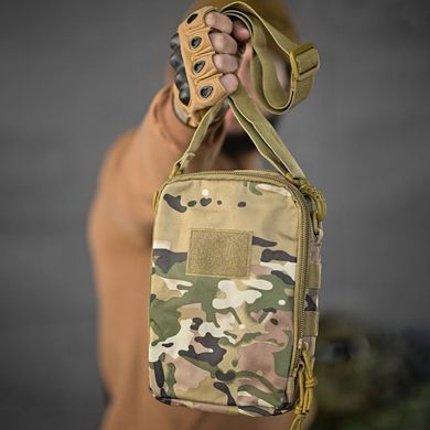 Тактична сумка через плече Cordura мультикам 26х20х9 см buy91412bls фото