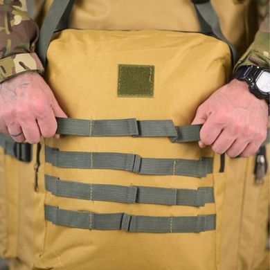 Тактичний рюкзак Stoner 70 л з системою кріплення Molle та липучкою койот 39x22x80 см buy94063bls фото