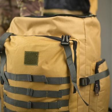 Тактичний рюкзак Stoner 70 л з системою кріплення Molle та липучкою койот 39x22x80 см buy94063bls фото