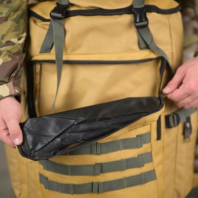Тактичний рюкзак Stoner 70 л з системою кріплення Molle та липучкою койот 39x22x80 см buy94063bls фото