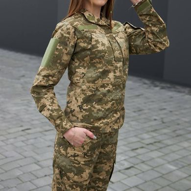 Женская форма китель + брюки рип-стоп / Уставной костюм пиксель размер 2XS bkr988561bls-2XS фото