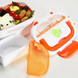 Электрический ланч бокс с подогревом 220В Туристический Контейнер для еды в оранжевом цвете 24х17.5х10.5 см ws88434-2bls фото 8