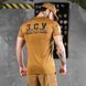 Потоотводная футболка Oblivion Tactical с принтом ЗСУ койот размер S buy85687bls-S фото 3