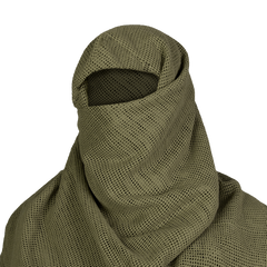 Многофункциональный маскировочный шарф - сетка CamoTec CM SFVS из прочной хлопковой ткани олива размер 200х100 см rb1564bls фото