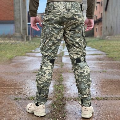 Мужские влагозащищенные брюки с карманами пиксель размер S for00134bls-S фото