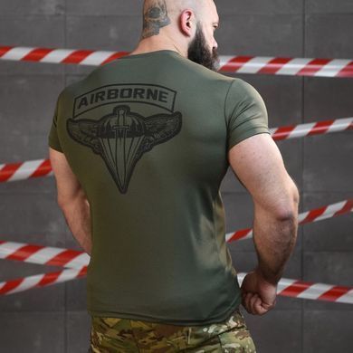 Потоотводная футболка Sabur с принтом AirBorne олива размер XL buy86226bls-XL фото