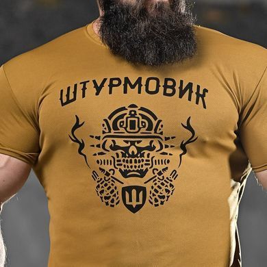Потоотводная футболка Samix с принтом Штурмовик койот размер L buy85824bls-L фото