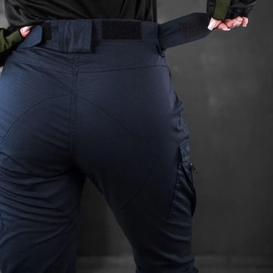Жіночі штани з завищеною талією ріп-стоп сині розмір 2XS buy85527bls-1-2XS фото
