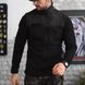 Флисовая кофта с вставками из плащевки и липучками под шевроны черная размер S buy56846bls-S фото 1