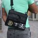 Тактична cумка через плече Cordura чорна 30х24 см ws82492bls фото 3