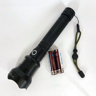 Акумуляторний ліхтар X-Balog BL-X92-P70 з 3-ма режимами роботи та ремінцем на руку чорний ws47396bls фото