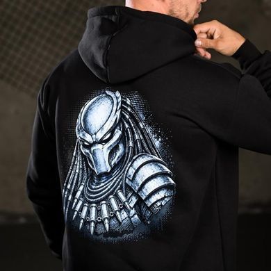 Худі Genesis на флісі з принтом Predator чорне розмір M buy97269bls-M фото