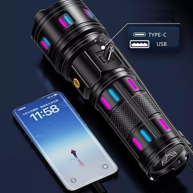 Фонарь AK177-1 PM60-TG с функцией Power Bank черный ws98396bls фото
