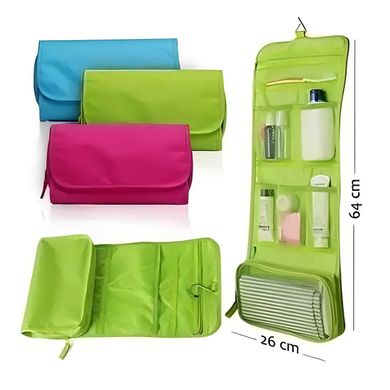 Органайзер для засобів гігієни Travel Storage Bag / Туристична косметичка зелена 64,5х26 см ws58595-1bls фото