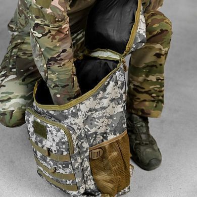 Тактичний рюкзак Promise Oxford 30 л з системою кріплення Molle сірий піксель 50х28х20 см buy92445bls фото