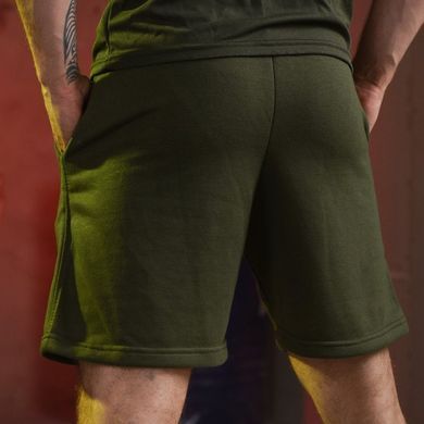 Трикотажні шорти з принтом Skull олива розмір M buy87528bls-M фото