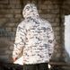 Мужская зимняя куртка falcon military blot с утеплителем синтепух белый мультикам размер 2XL buy59652bls-2XL фото 3