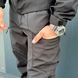 Костюм мужской на флисе Куртка + Брюки / Утепленная форма Softshell черная размер S for00628bls-S фото 7