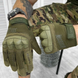 Плотные перчатки Mechanix Start на флисе с защитными накладками олива размер L 14294bls-L фото 5